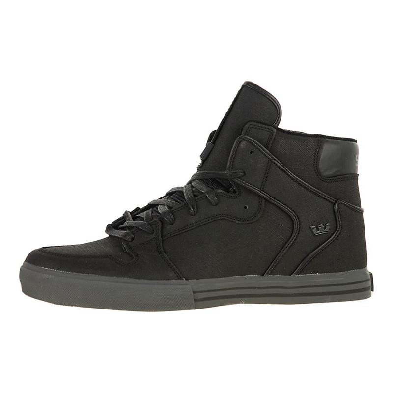 Buty Supra VAIDER - Sneakersy Wysokie Męskie - Czarne (IOGX-03685)